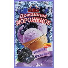 Домашнее мороженое Черника-Ежевика
